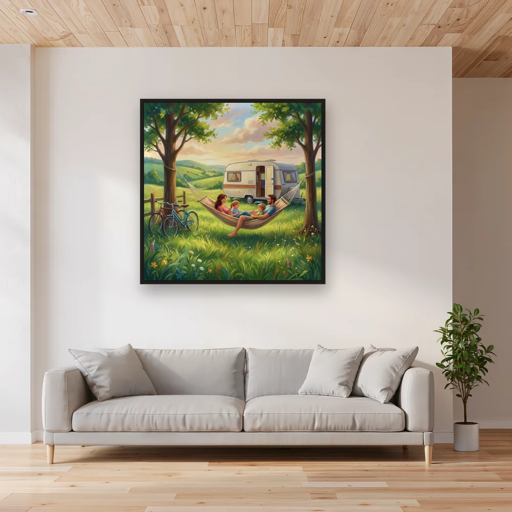 Family Caravan Meadow Camp – Living room