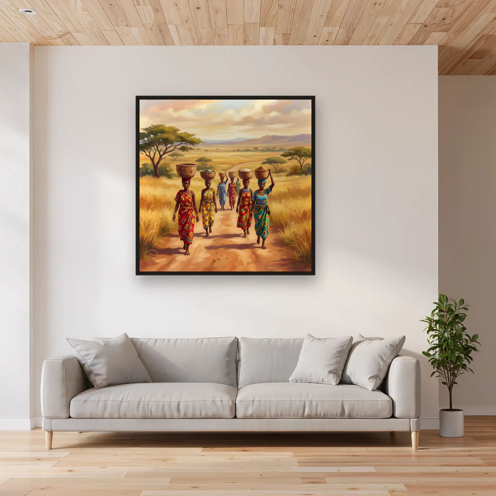 Femmes de savane aux paniers – Salon