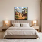 Round Huts Under a Bright Sky – Bedroom