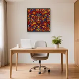 Vivid Tribal Mask Pattern – Office