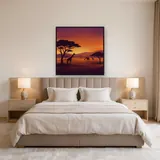 Coucher de soleil sur la savane aux acacias – Chambre