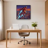 Red Gold Armored Hero Flight – Office