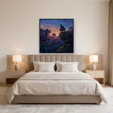 Masked Panther Hero at Jungle Dusk – Bedroom