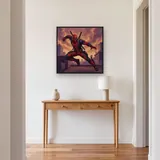 Red Masked Merc with Katanas – Hallway