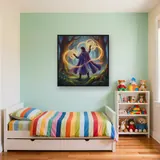Mystic Cloak Golden Light Circles – Kids room