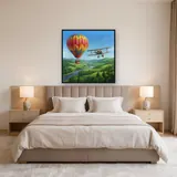 Hot Air Balloon and Vintage Plane – Bedroom