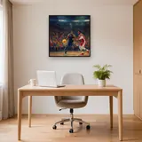 Dribbling in der vollen Arena – Büro