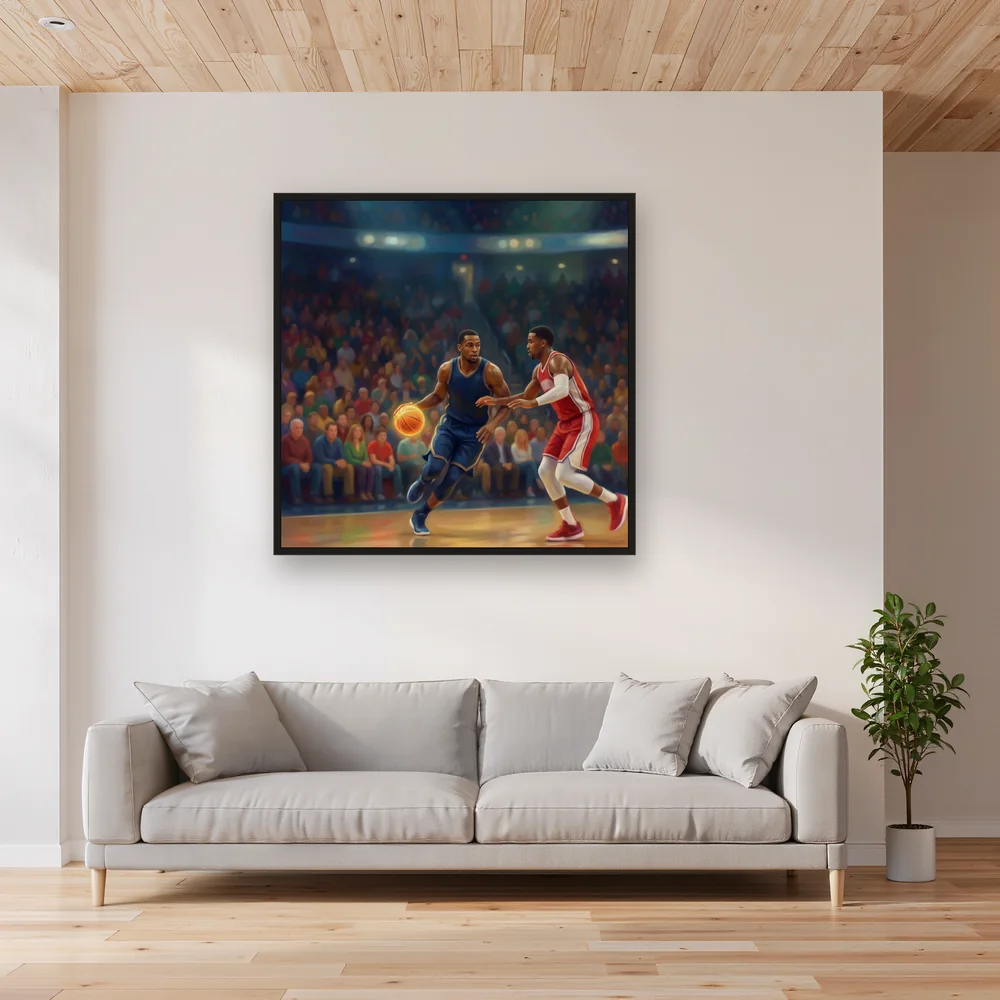 Dribbling in der vollen Arena – Wohnzimmer