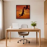 Dunk au ciel orange incandescent – Bureau