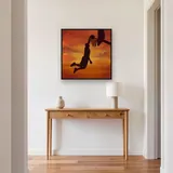 Dunk au ciel orange incandescent – Entrée