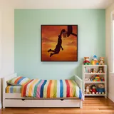 Dunk au ciel orange incandescent – Enfant