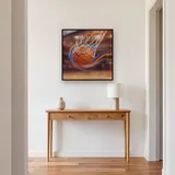 Ball im Netz in Zeitlupe – Flur