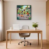 Kinder beim Basketball im Park – Büro