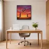 Sunset Kick Through the Posts – Office