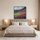 Colorful Stadium Crowd with Flags – Bedroom