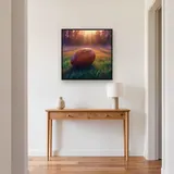 Ballon de rugby à l'aube – Entrée