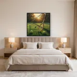 Tennisschläger und Bälle im Morgengrauen – Schlafzimmer