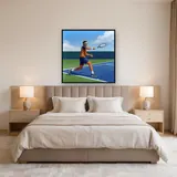 Powerful Forehand Under Blue Sky – Bedroom