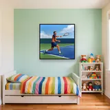 Powerful Forehand Under Blue Sky – Kids room