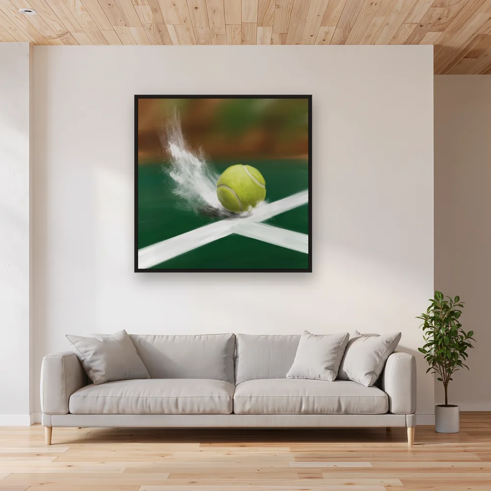 Chalk Dust Explosion on the Baseline – Living room