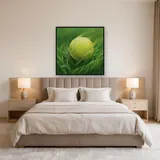 Tennis Ball Mid-Bounce on Grass – Bedroom