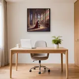 Knight Kneeling in Cathedral Light – Office