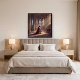 Knight Kneeling in Cathedral Light – Bedroom