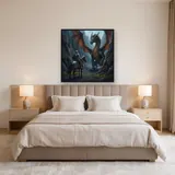 Knight and Dragon at Mountain Pass – Bedroom