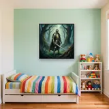 Armored Knight in a Misty Forest – Kids room