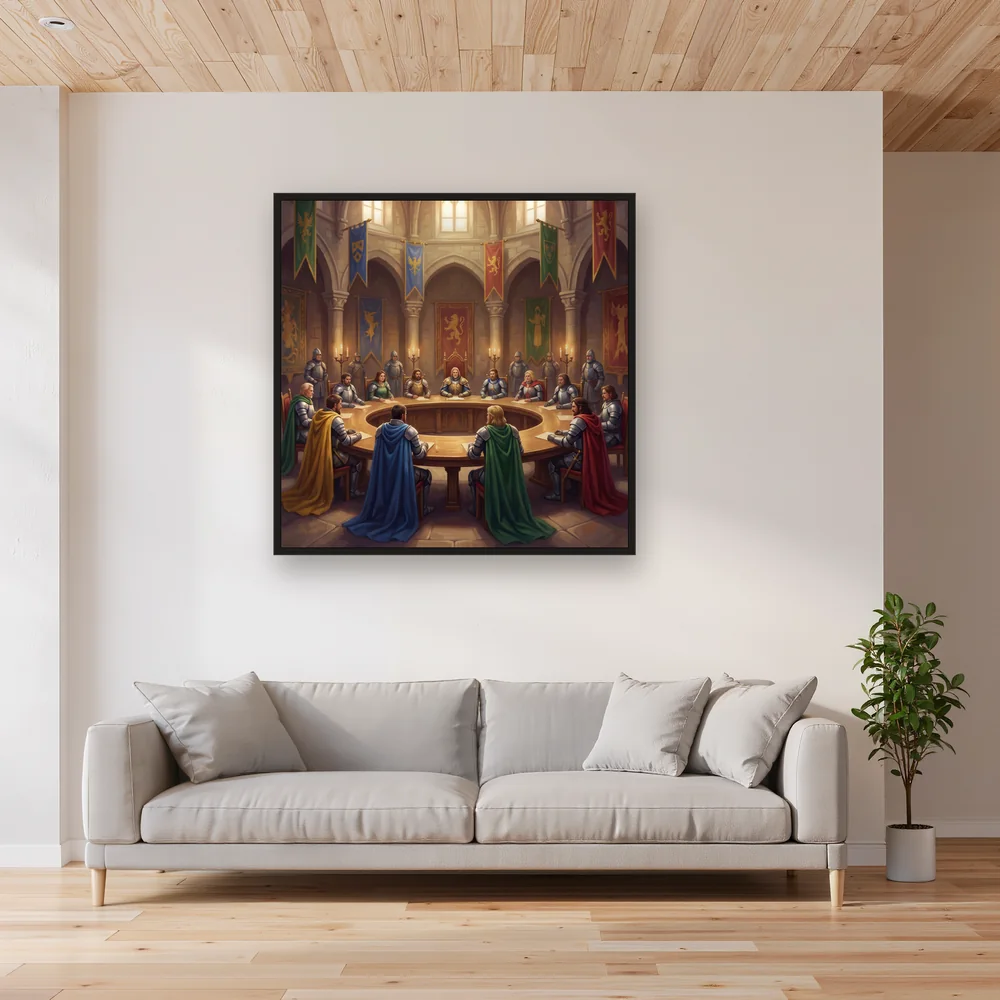 Round Table of Knightly Banners – Living room