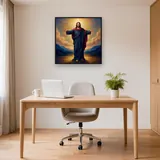 Jesus Christ Open Arms Divine Light – Office