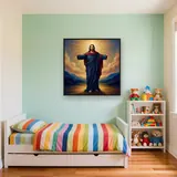 Jesus Christ Open Arms Divine Light – Kids room