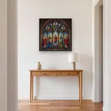 Cathedral Stained Glass Saints Window – Hallway