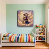 Praying Angel in Clouds of Light – Kids room