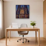 Gothic Cathedral Rose Window Glow – Office