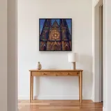 Gothic Cathedral Rose Window Glow – Hallway
