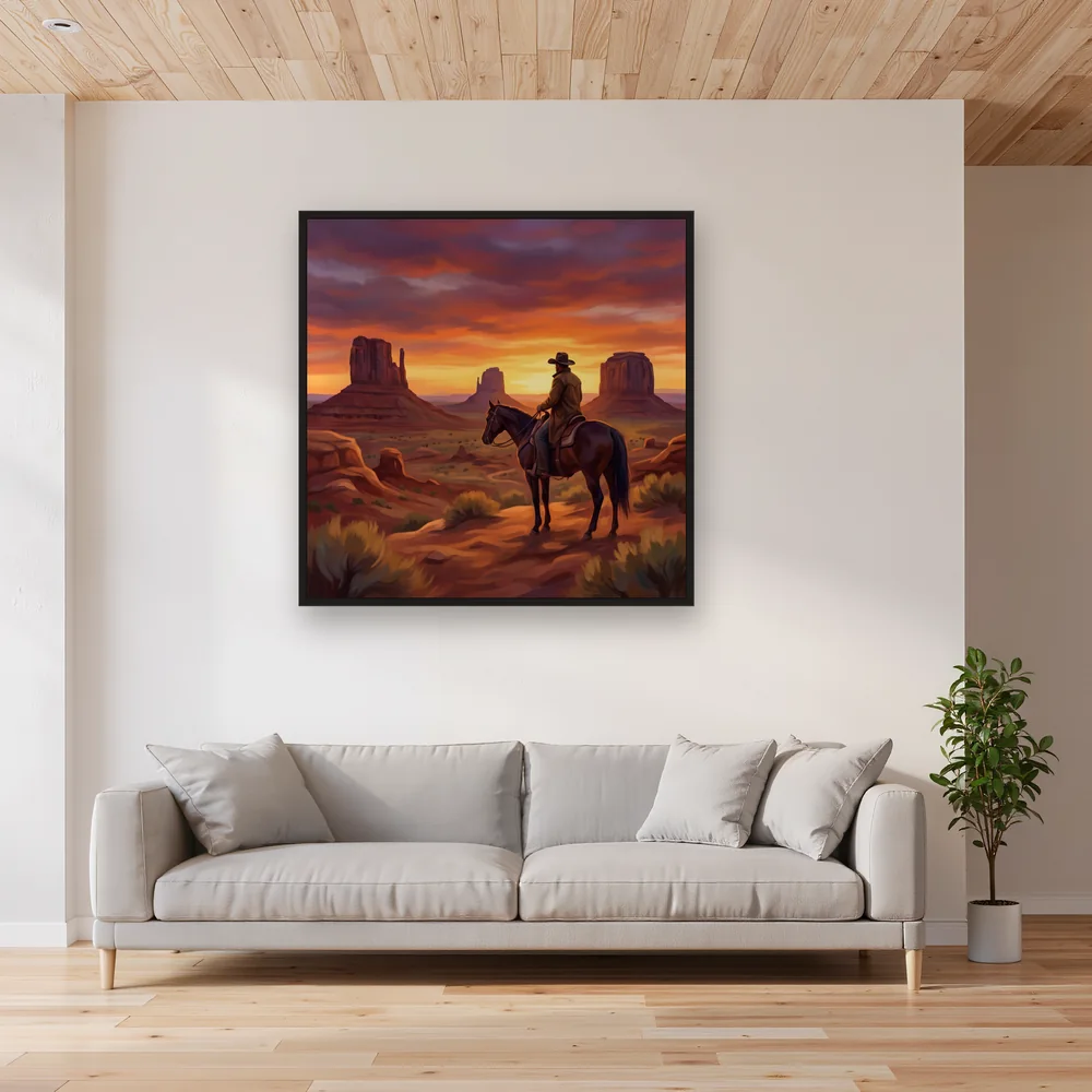 Sunset Rider in Monument Valley – Living room
