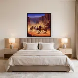Wild Mustangs in Desert Canyon – Bedroom