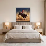 Rodeo Bull Rider in Dust – Bedroom