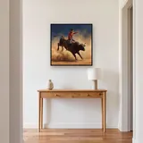 Rodeo Bull Rider in Dust – Hallway