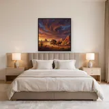 Stagecoach Under a Stormy Desert Sky – Bedroom