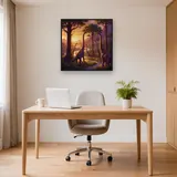 Brachiosaurier-Herde bei Sonnenaufgang – Büro