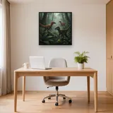 Velociraptoren im nebligen Farnwald – Büro