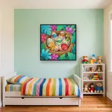 Hatchling Dinosaurs in a Cozy Nest – Kids room