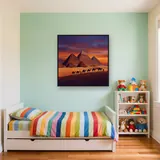 Giza Pyramids Sunset Camel Caravan – Kids room
