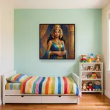 Cleopatra Golden Queen Portrait – Kids room