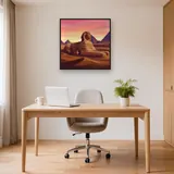 Sphinx at Sunrise with Pink Sky – Office