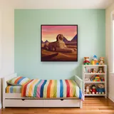 Sphinx at Sunrise with Pink Sky – Kids room