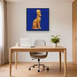 Golden Egyptian Cat Goddess Statue – Office