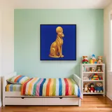 Golden Egyptian Cat Goddess Statue – Kids room